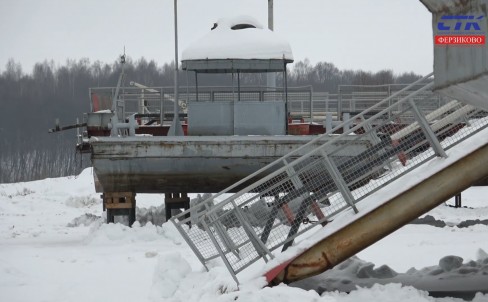 Ремонт переправы через р.Ока. Аэролодка. Дугна